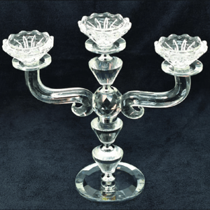 Crystal Candle Holder 3 Arms - Elegant Corporate Gift
