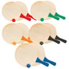 Wooden Paddle Ball Game Set with Matching Ball