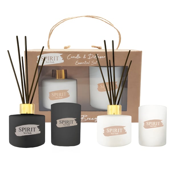 Luxury Blossom Set with Fragrance Diffuser and Scented Candle by SPIRIT New York