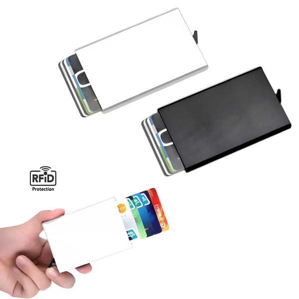 ארנק מתכת משוכלל לכרטיסי אשראי - מערכת אבטחה RFID
