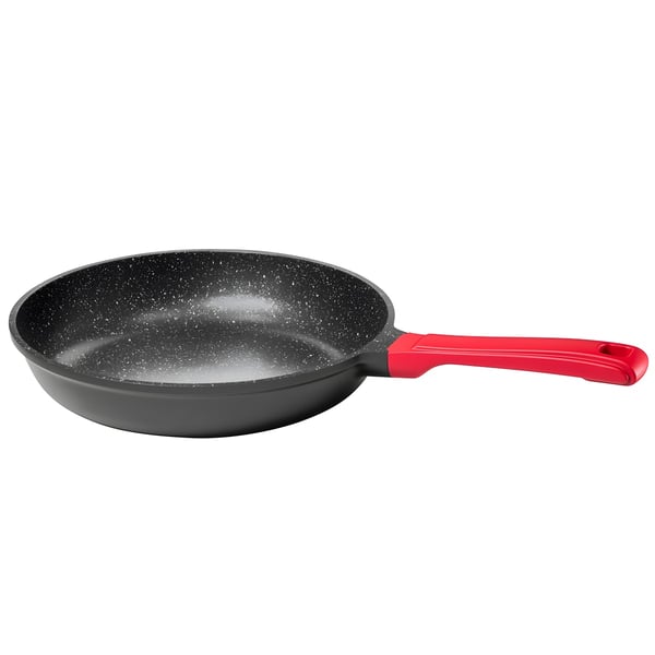 24cm Frying Pan with Red Handle & Natural Stone Coating CAPSTONE