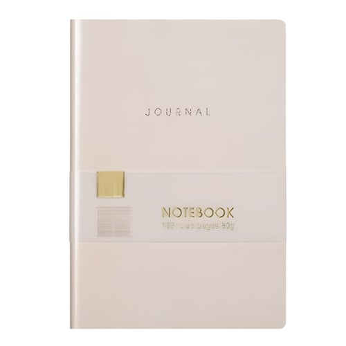 מחברת ייחודית עם כריכה רכה מ-PU בעיצוב שחור או לבן