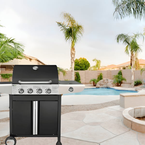 Arizona Gas Grill 4 Burners with Side Cooker by CAMPTOWNN