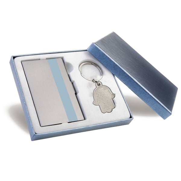 Luxury Gift Set with Business Card Holder and Keychain - Unique Corporate Gift