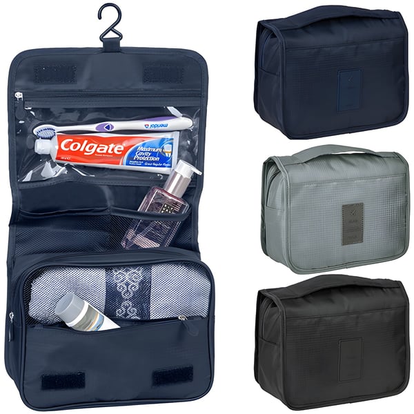 Foldable Water-Resistant Hanging Toiletry Bag