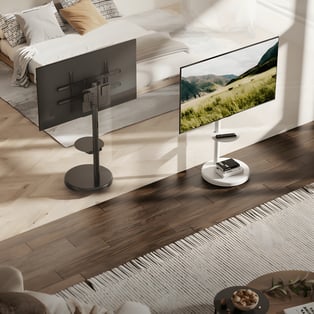 עגלה למסכים מתכווננת מדגם FS38-46TW מבית LUMI