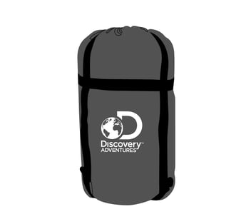 Grey Mummy Sleeping Bag with Cover by Discovery - Ideal for Hiking and Camping