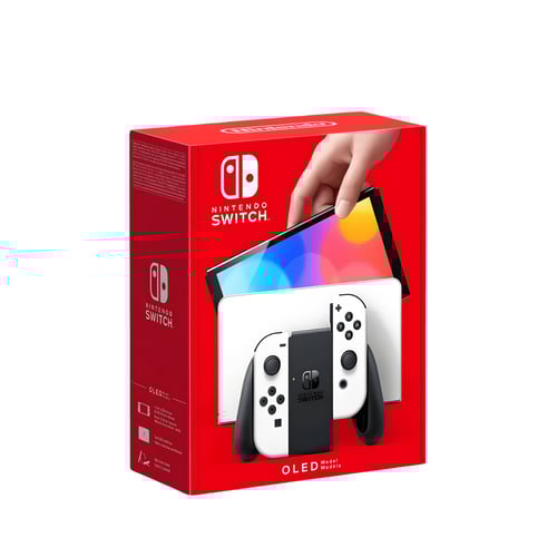 מארז Nintendo Switch OLED לבן עם סט משחקים ומגן מסך מבית NINTENDO