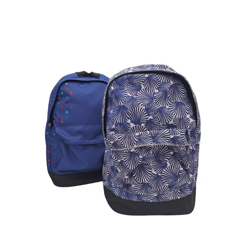 תיק גב מוגדל עם תא מרופד וגימור דמוי עור