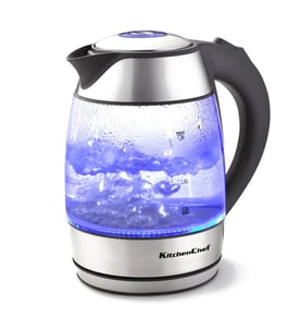 קומקום זכוכית Kitchenchef 1.8 ליטר - מתנה עסקית יוקרתית