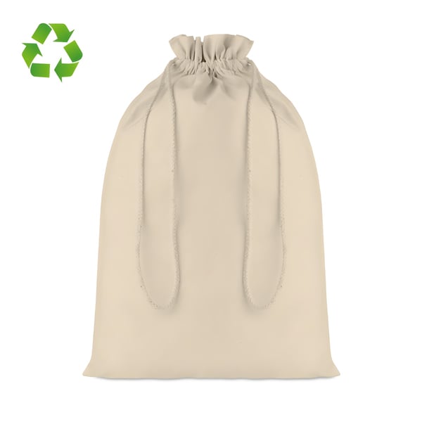 Large Cotton Bag with Drawstring Closure
