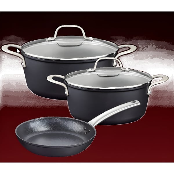 5-Piece Cast Aluminum Cookware Set with Induction, PLATINUM Series