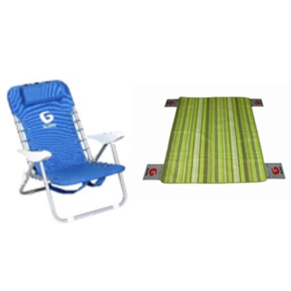 Blue Steel Chair with Double Mat by GURO