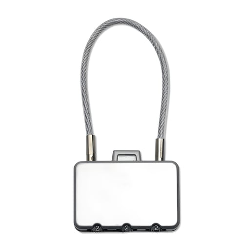 מנעול למזוודה עם קומבינציה מתכתית בת 3 ספרות