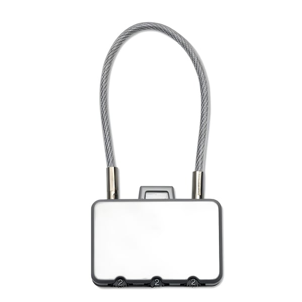 מנעול למזוודה עם קומבינציה מתכתית בת 3 ספרות