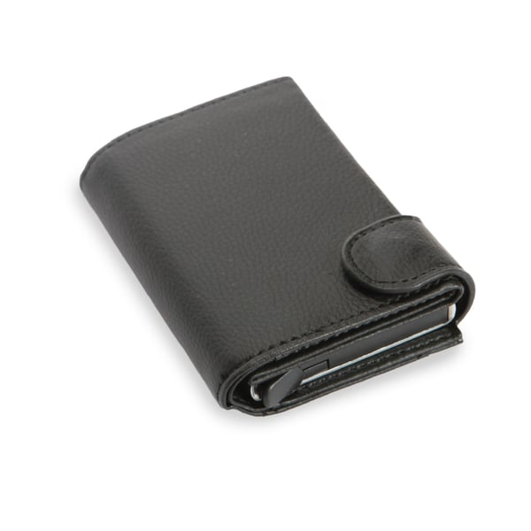 ארנק עור דמוי עם הגנה RFID וכיס NFC לכרטיסי אשראי