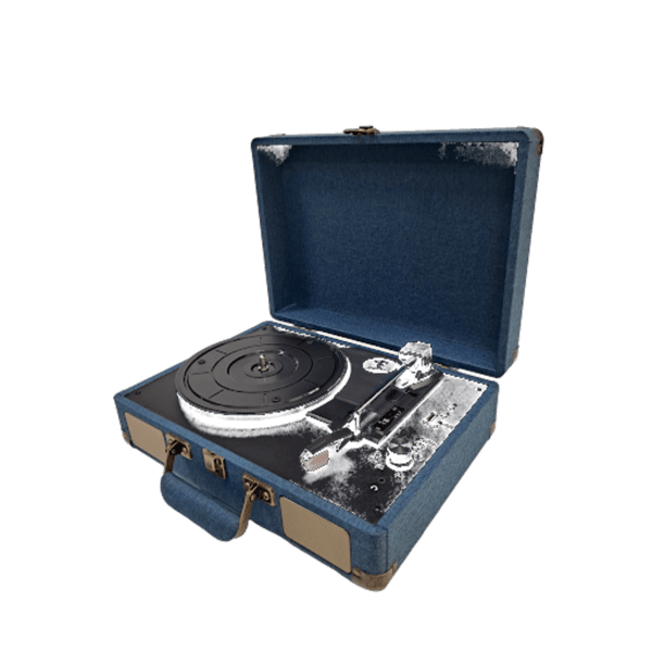 Portable Vinyl Turntable with Bluetooth – Luxury Suitcase Design