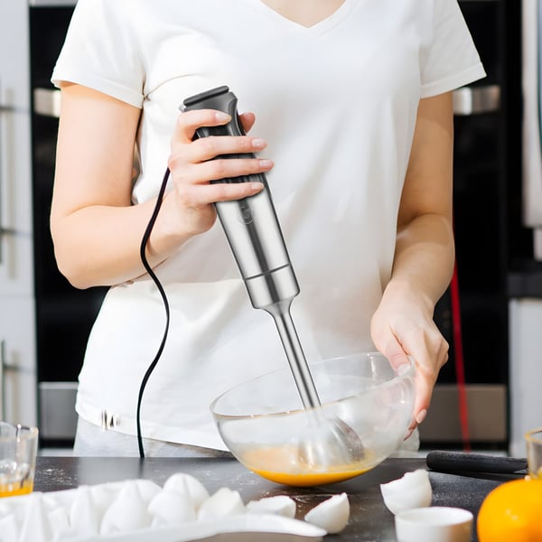 בלנדר מוט מקצועי 1200W 4 ב-1 עם גימור נירוסטה