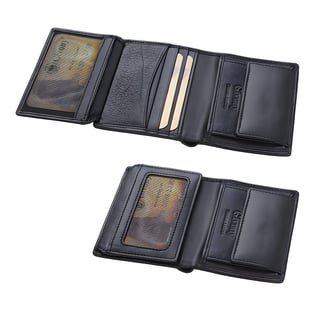 ארנק עור יוקרתי לגבר עם אבטחת RFID ו-NFC