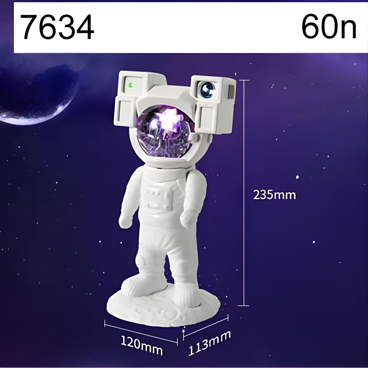 מנורת אסטרונאוט מתקדמת לעיצוב בבית