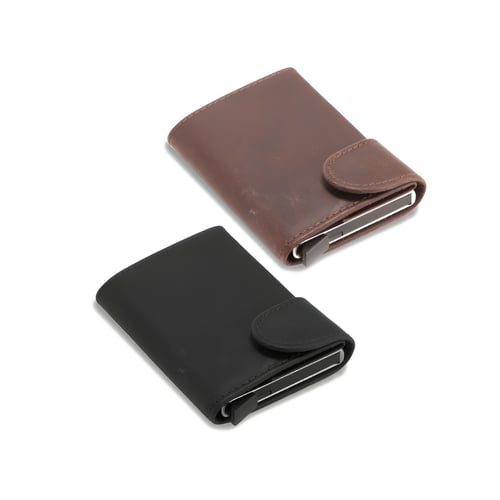 ארנק עור איטלקי יוקרתי עם הגנת NFC ו-RFID