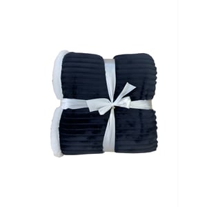Luxurious Double-Sided Fleece Blanket with Embossed Design