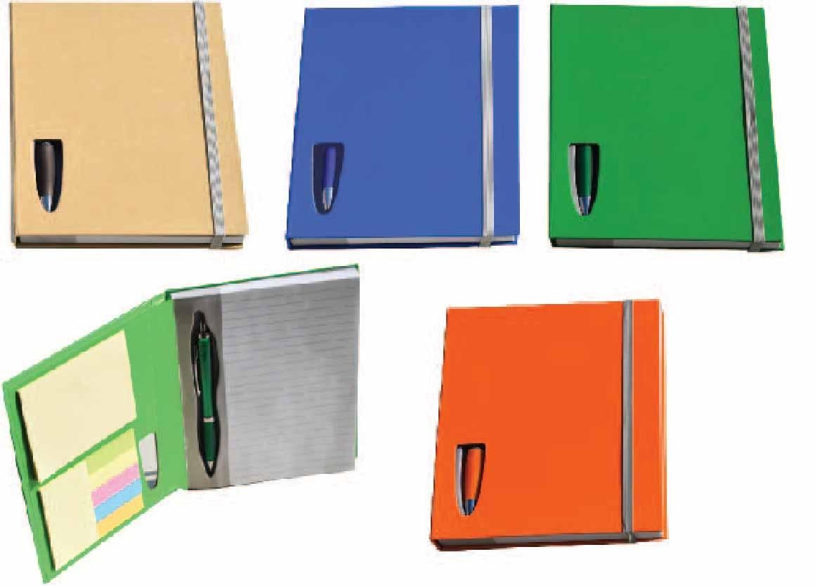 מחברת ממוחזרת בצבעים שונים - מתנה מושלמת לעובדים