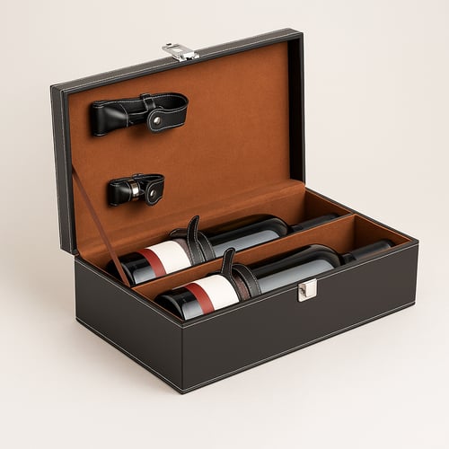 מארז יין זוגי מעוצב - מתנה עסקית מושלמת