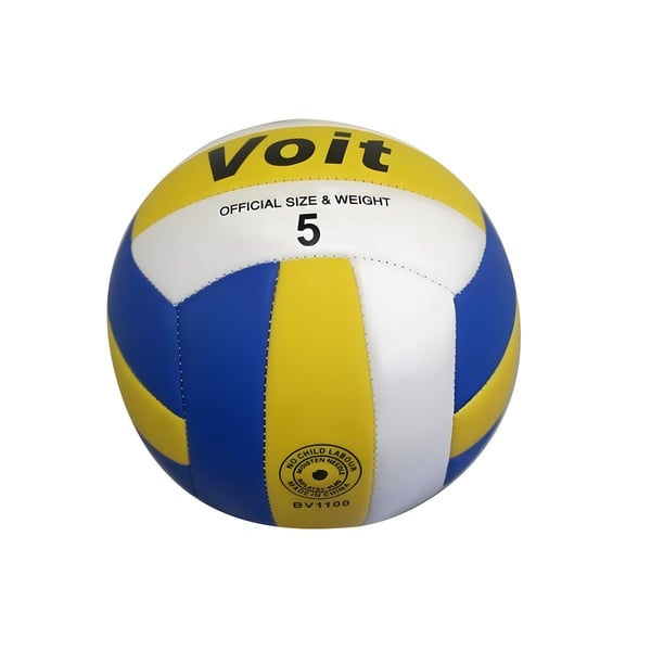 Soft Volleyball by ENERGIM - Yellow Blue White, Size 5