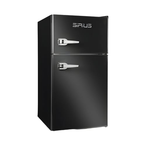 מקרר רטרו 90 ליטר שחור יוקרתי מבית SIRIUS