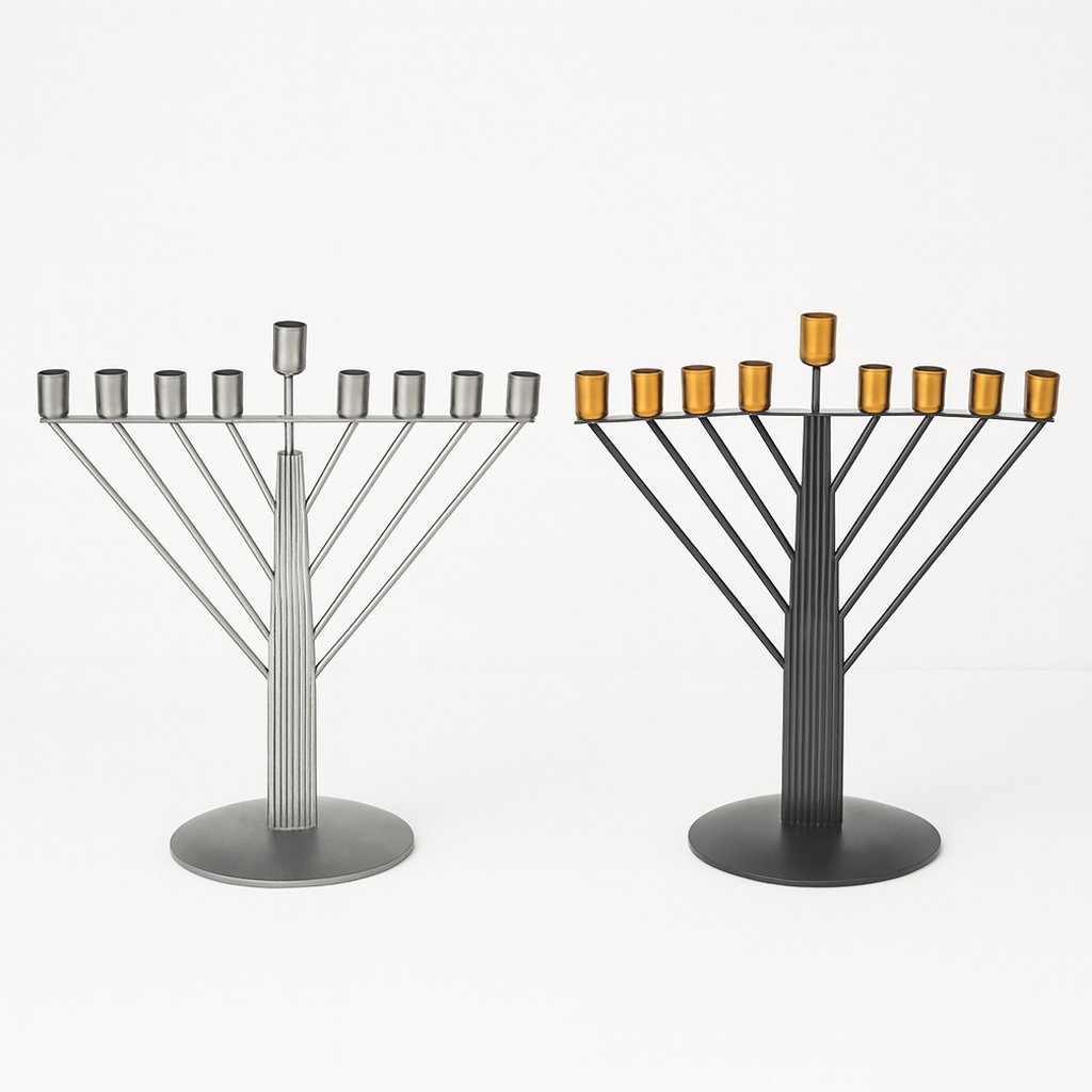 חנוכיית חוטים לנרות - 26 ס"מ