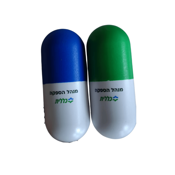 כדור לחיץ מעוצב בצורת קפסולה