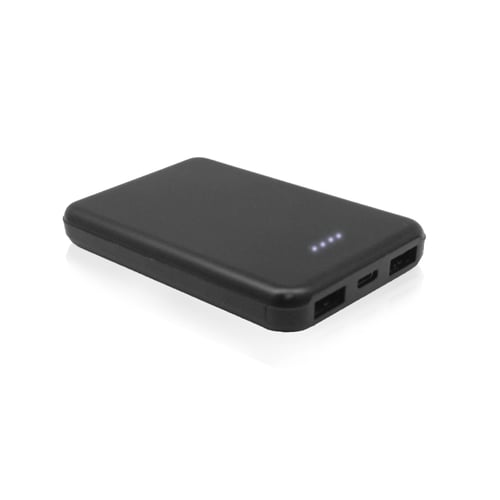 סוללת גיבוי ניידת עם 2 יציאות USB וגודל קומפקטי