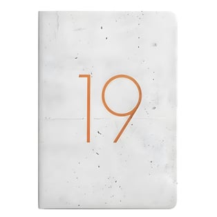 יומן שבועי מעוצב בלבן קלאסי 19