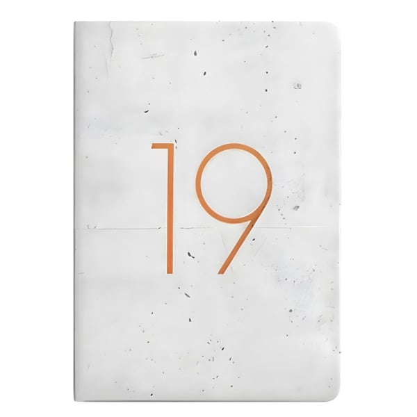 יומן שבועי מעוצב בלבן קלאסי 19