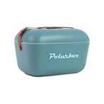 Retro Polarbox Cooler with Leather Strap - 12 Liters