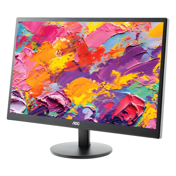 מסך LED איכותי AOC 21.5 אינץ' עם HDMI ו-VGA
