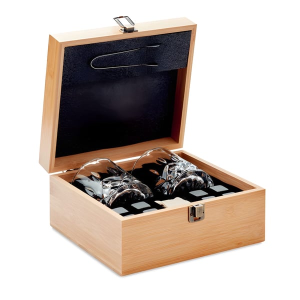 Luxury Glass Set in Eco Bamboo Gift Box