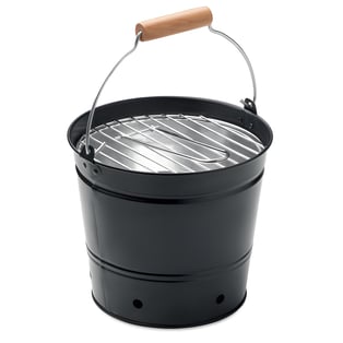 Portable Iron Bucket BBQ with Stainless Steel Grill