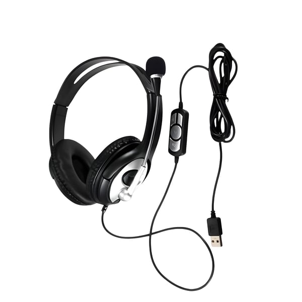 אוזניות מחשב מתקדמות עם חיבור USB