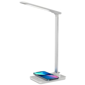 מנורת לד שולחנית עם טעינה אלחוטית עוצמתית 10W