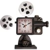 Retro Design Clock Styled as Vintage Movie Projector