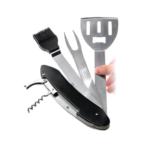 Fiorentina Folding Stainless Steel BBQ Tool Set