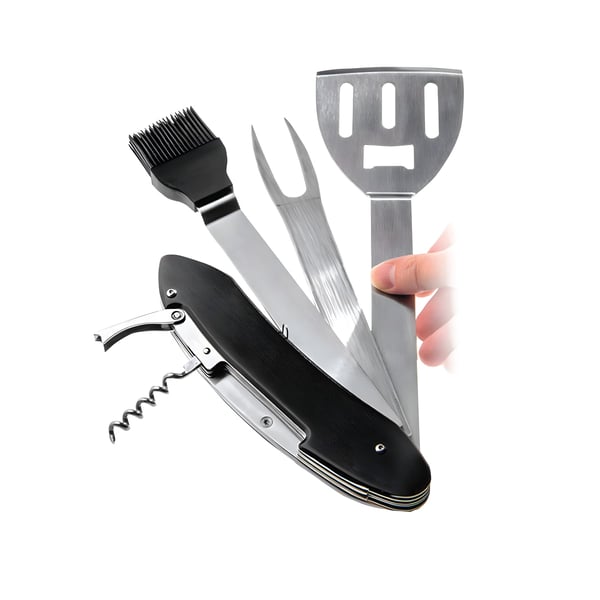 Fiorentina Folding Stainless Steel BBQ Tool Set