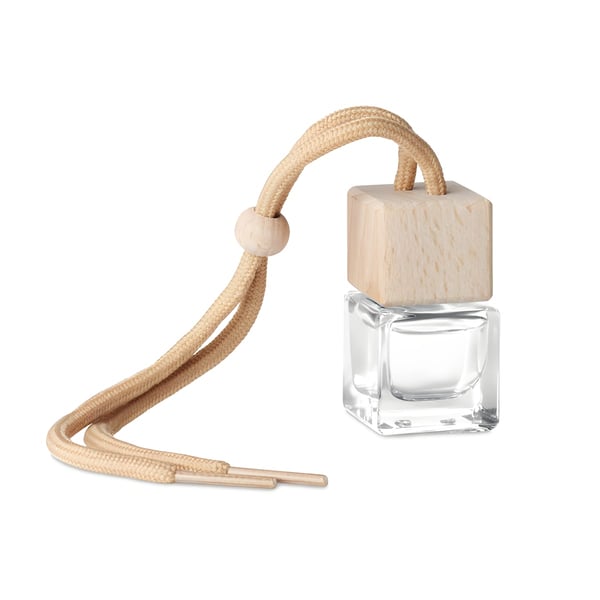 Glass Bottle with Wooden Cap and Detachable Rope