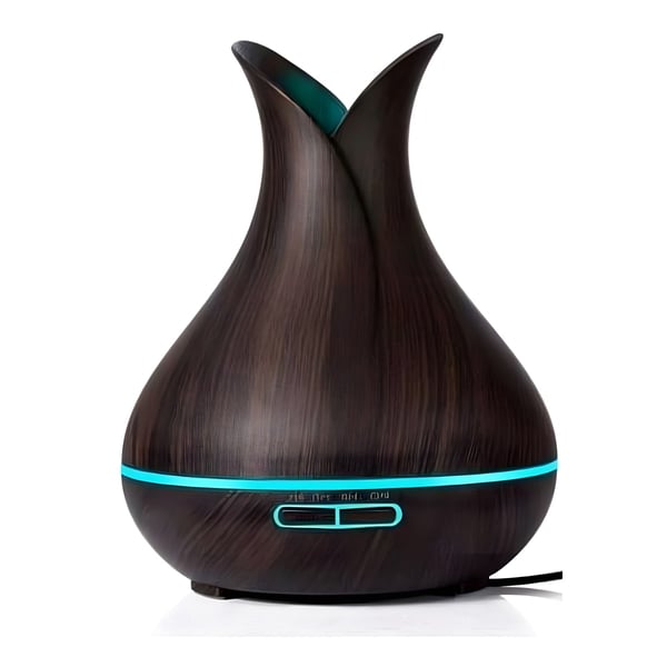 Ultrasonic Wooden Aroma Diffuser with LED Lighting