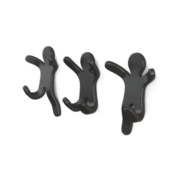 Set of 3 AMIGO Wall Hooks - Practical Storage Solution