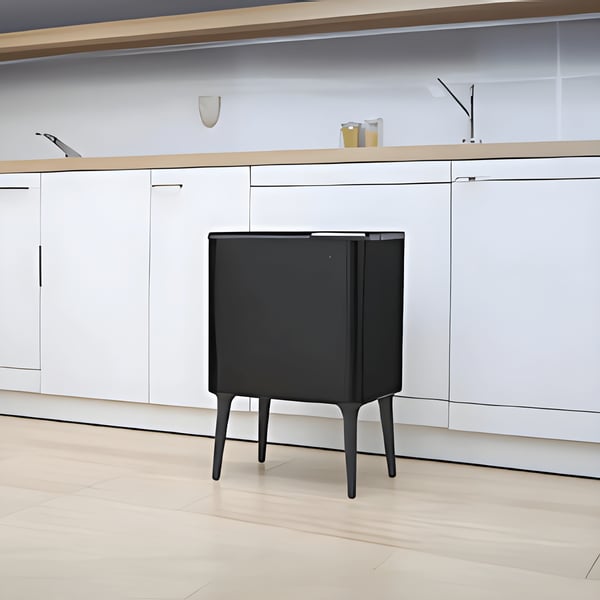 Stainless Steel 36L Trash Bin with Legs - MB36L by MIRA