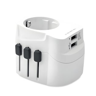 מטען ותקע נסיעות PRO LIGHT USB לכל העולם