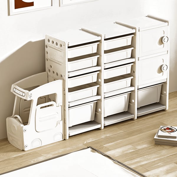 Truck-Shaped Kids' Room Organizer with Drawers